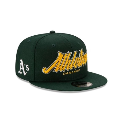 Oakland Athletics Gorra | New Era MLB Slab 9fifty Snapback Cap Mexico - Verdes